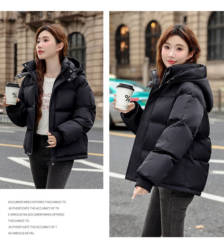 Nuovo studente giacca corta in piumino edizione coreana 2024 cappotto da donna in cotone invernale spesso e largo_voghion.com