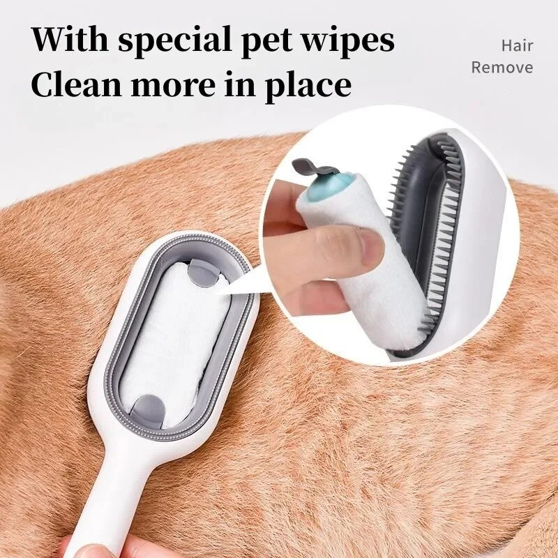 Add To Wish List 1Pcs Cat Long Hair Removal Brush Comb Silicone Dogs Cats With Saiette And Water Tank Accessories For_voghion.com