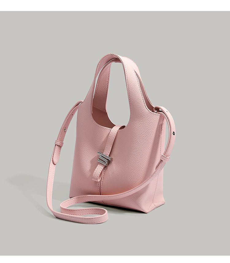 Mini borsa a secchiello alla moda con chiusura magnetica - Borsa a tracolla elegante e versatile per l'uso quotidiano, morbida similpelle, design minimalista urbano_voghion.com