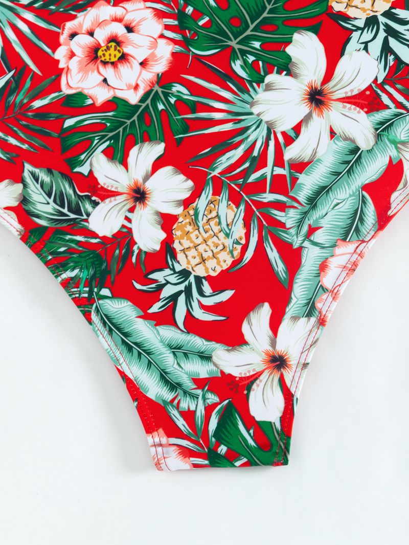 Women's Premium Bikini Set - 3 Piece Sexy Swimwear With Floral Print & Multiple Colors_voghion.com