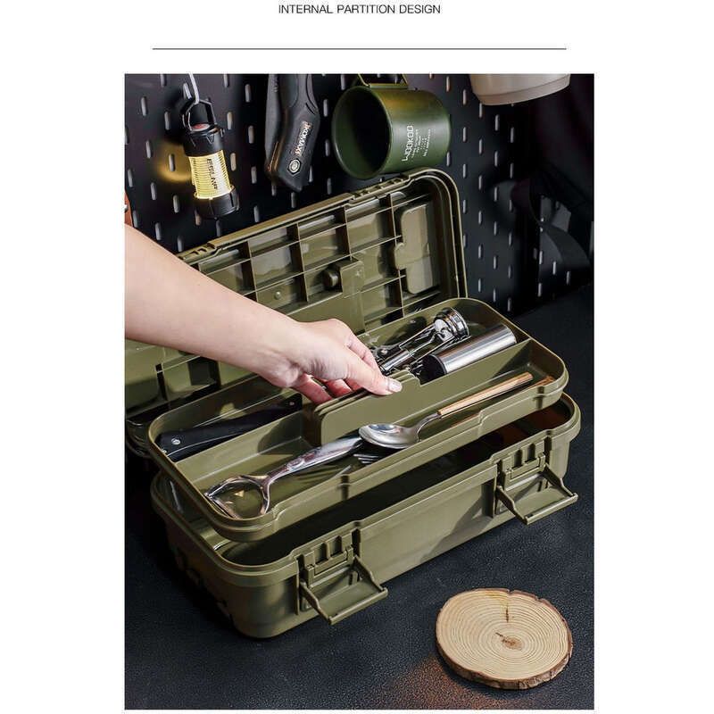 【1545 Personen-Kollektion】 Werkzeugkasten für den Haushalt, Auto-Camping-Wartung, multifunktionaler großer Kunst-Malkasten, für den Außenbereich_voghion.com