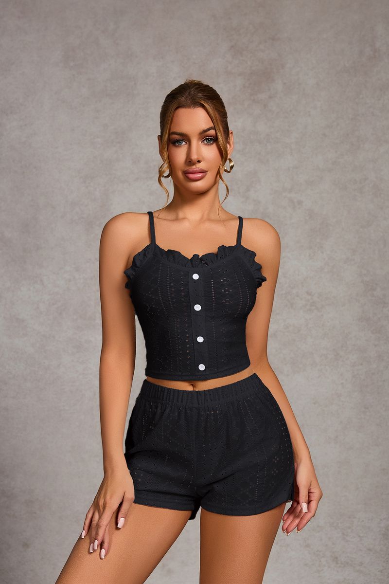 Thirteen Lines Pure Desire Spicy Girl Style Knitted Camisole Layered Chic Single-Breasted Outerwear Vest Top_voghion.com