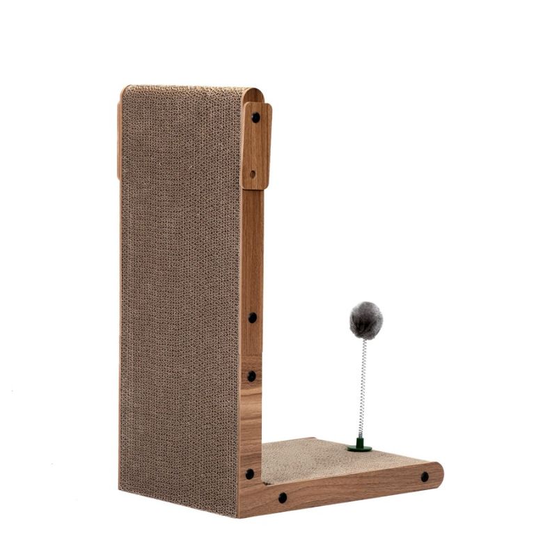BoardCovered Cat Cat Cat Built Scratching Scratcher To With Indoor Pad Cat And Corrugated Board Small For Scratching Bell Large_voghion.com