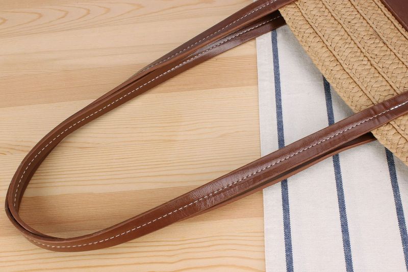 Női divatos egyvállas szalmatáska pásztor stílusú strandtáska_voghion.com