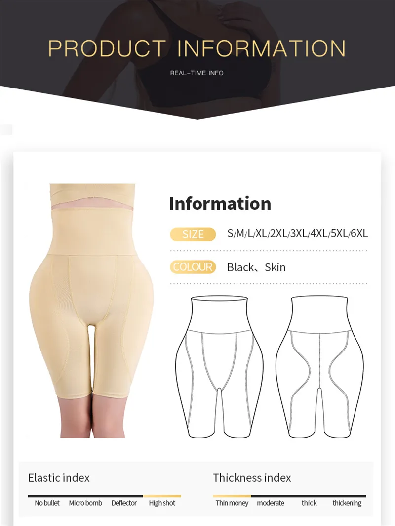 Taille Bauch Shaper Frauen Hüfte Pads Höschen Butt Heber Körper Shapewear Butt Enhancer Sexy Bauch Shaper Hohe Taille Gefälschte Ass_voghion.com