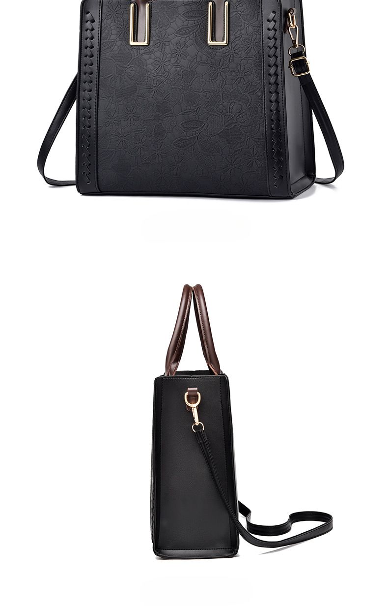 Middle-aged mother messenger bag 2024 new simple temperament shoulder soft leather bag_voghion.com