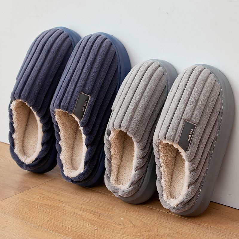 Plus con sensazione di merda da uomo fondo spesso casa antiscivolo autunno e inverno taglie forti extra large termico peluche_voghion.com