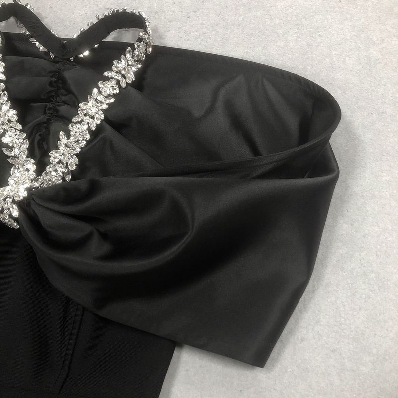 Rochie de vară cu imprimeu floral și imprimeu floral pentru femei, cu imprimeu floral și evazabil, neagră_voghion.com
