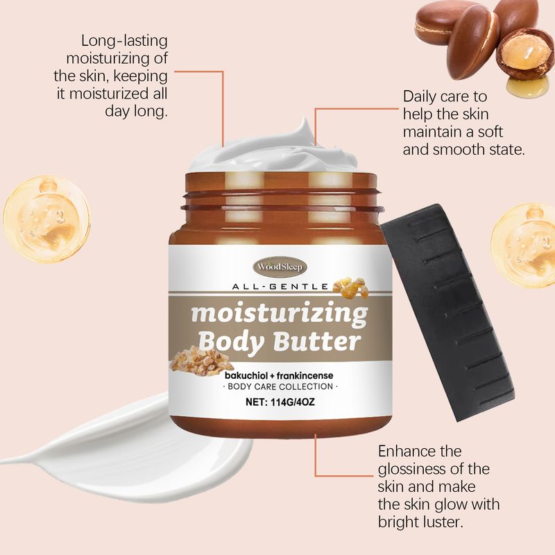 WoodSleep Frankincense Body Butter Moisturizer Moisturizes All Over The Skin With Silky, Creamy Touch_voghion.com