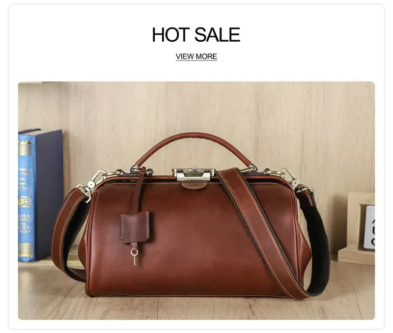 CONTATTI Borsa a tracolla in vera pelle con manico superiore per donna, borsa a mano con struttura in metallo, borse da donna, moda donna_voghion.com