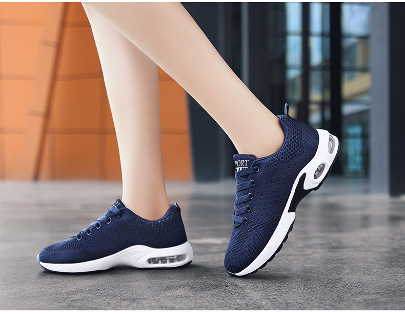 Chaussures pour hommes nouvelles chaussures à coussin d'air pour hommes chaussures en maille pour hommes chaussures de sport à tissage volant chaussures à la mode chaussures de course décontractées respirantes chaussures pour hommes_voghion.com