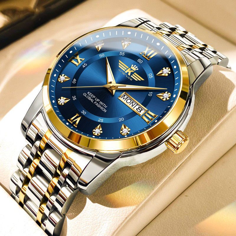 Heren Automatisch Waterdicht Lichtgevend Merk Mode Met Dubbele Kalender En Diamant Ingelegd Romeins Digitaal Bestverkocht Horloge_voghion.com