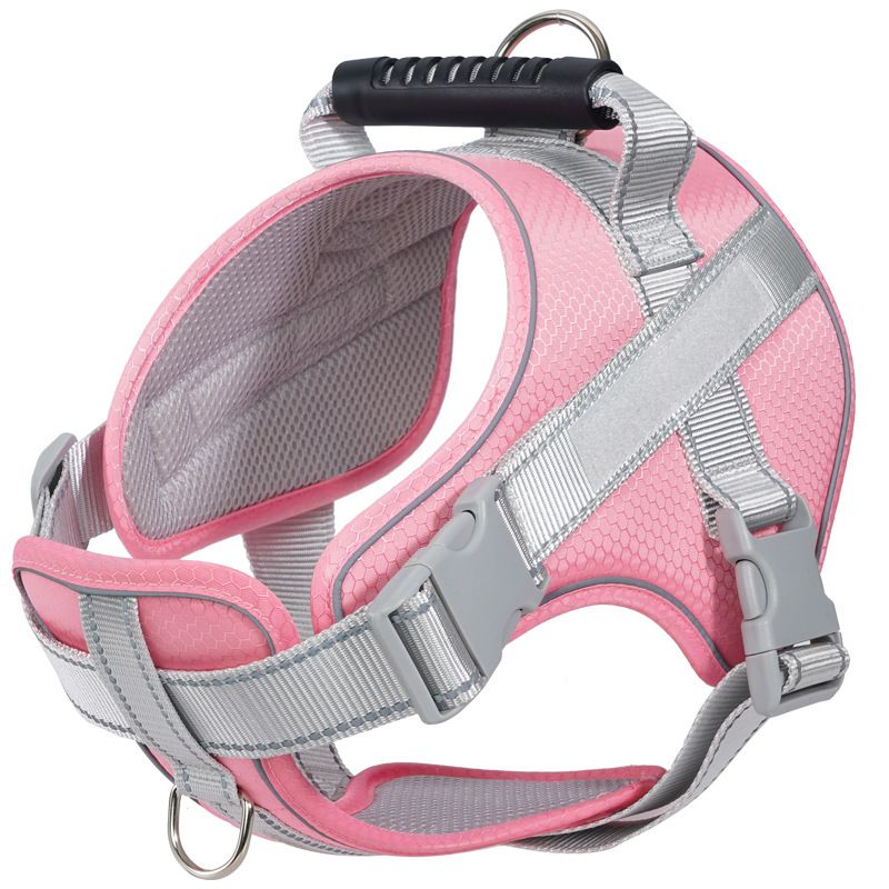 Service Dog Harness With Custom ID Tag Adjustable Dog Harness Dog Vest Leash For Large Dogs Outdoor Dogs Training Accessories_voghion.com