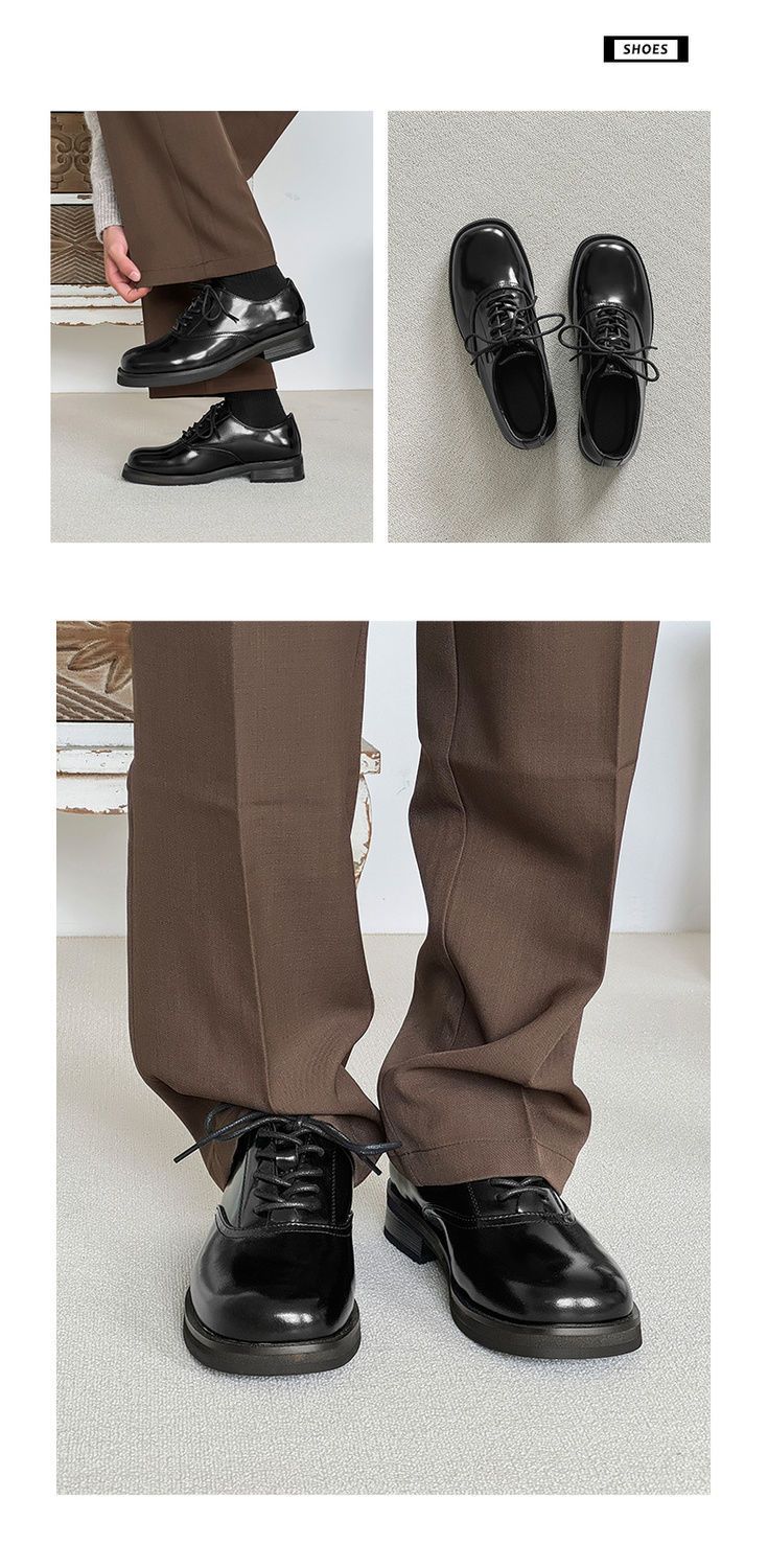 ShoeVault, scarpe casual in pelle stile britannico, con punta quadrata, foderate in pile invernale, per uomo e donna, con rialzo in altezza_voghion.com