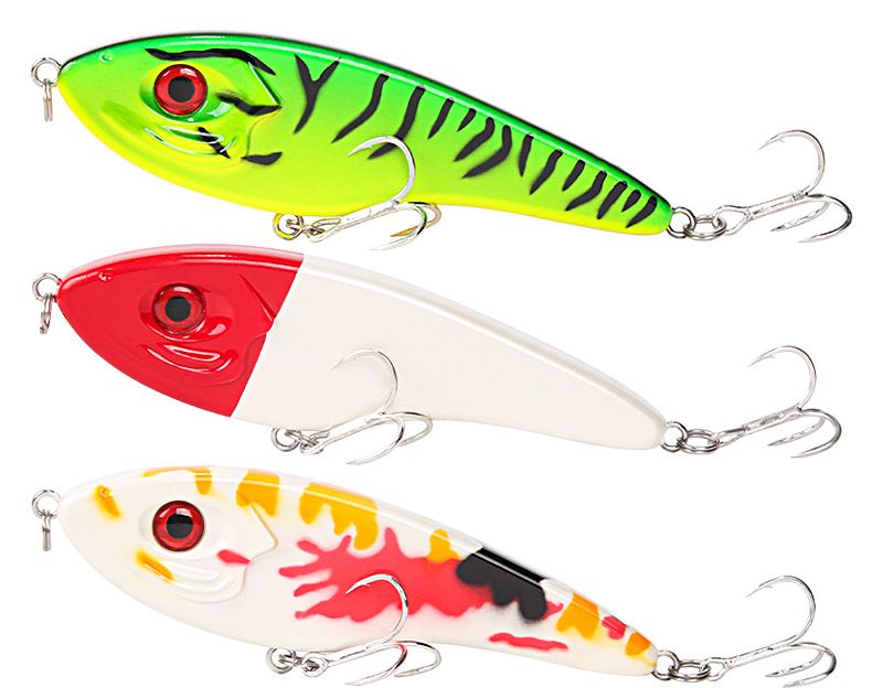 Havsfiske Tungt Sjunkande Plastringpärlor Hårt Bete VIB Förstärkt Blood Groove Dubbelkrok 15cm55g Attack Havsabborre_voghion.com