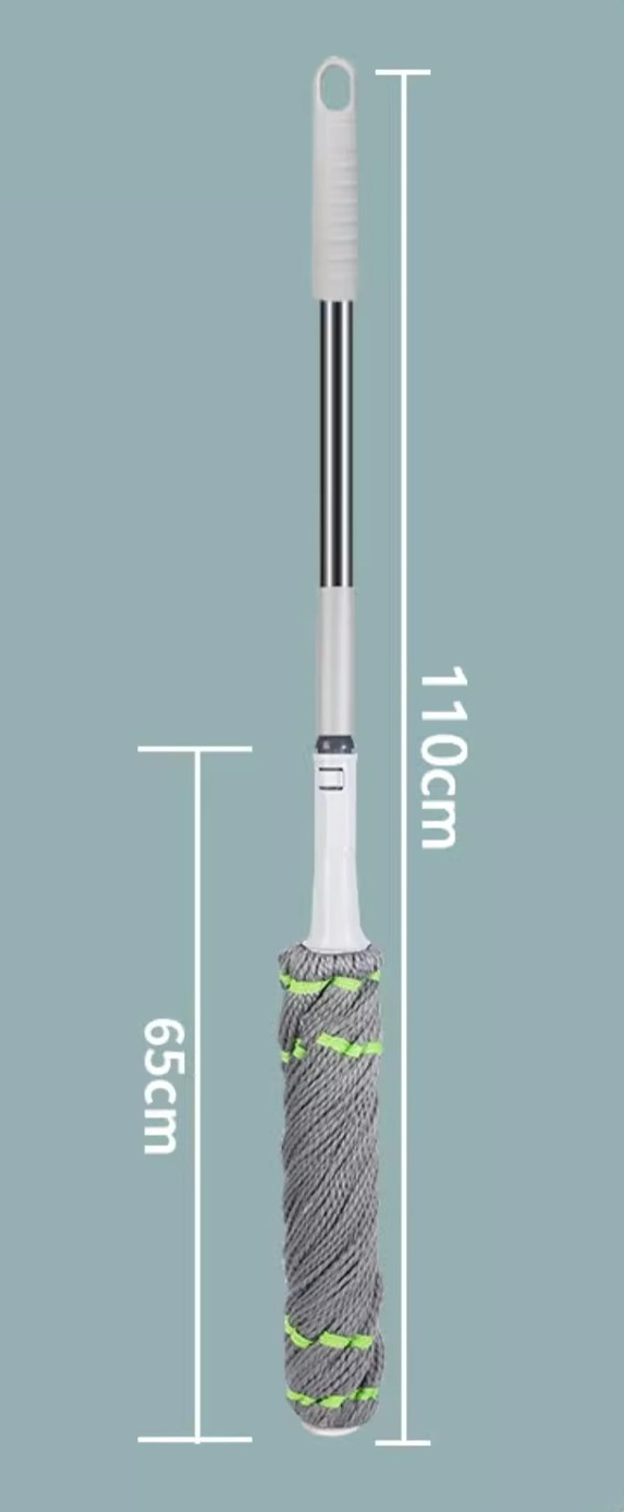 Hands-Free Self-Wringing 2025 New Model Household Traditional Cotton Thread Mop Absorbent Floor Cleaning Tool_voghion.com