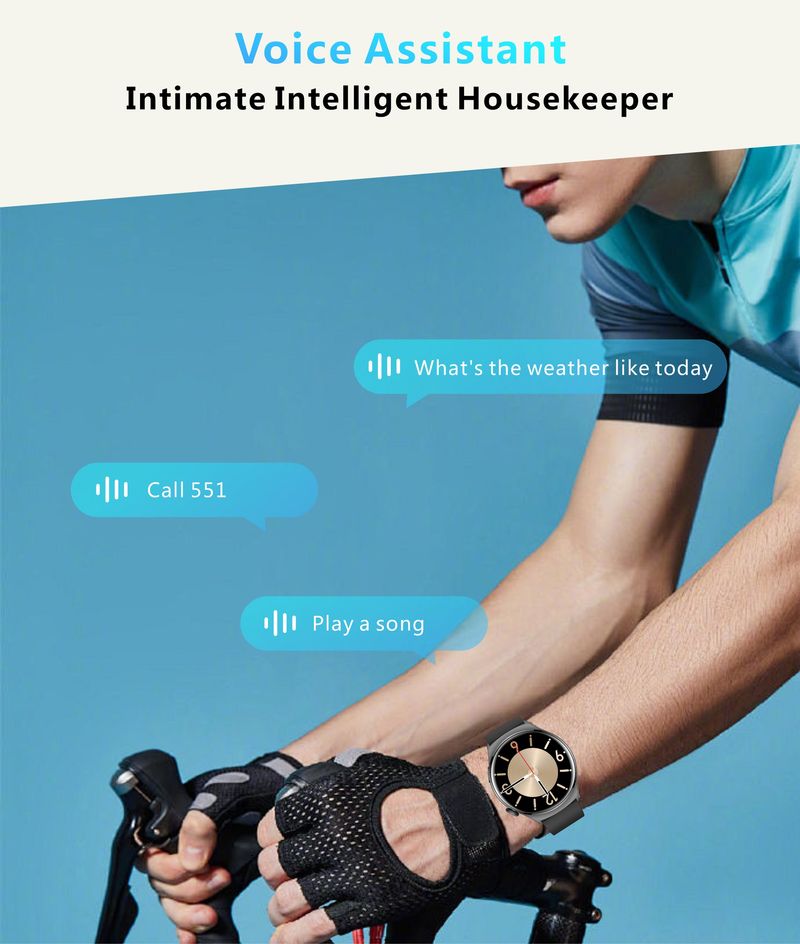 Bluetooth Call Smart Watch Men Women 1.43inch AMOLED Screen Watches Sports Fitness Tracker Heart Rate Smartwatch For Android IOS_voghion.com