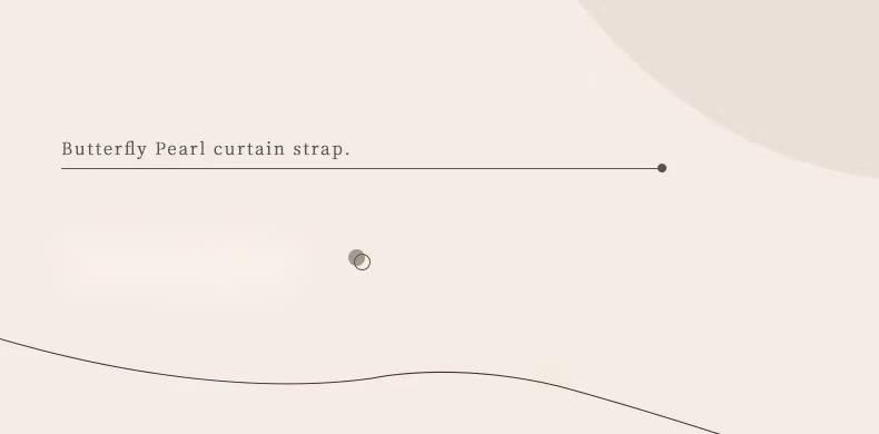Creative New Simple Pearl Bow Curtain Tie No-Drill Magnetic Buckle Light Luxury_voghion.com