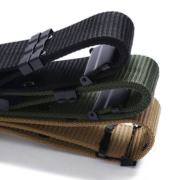 Outdoor Gear Safety Tactical High Quality Climbing Woven Canvas Belt_voghion.com