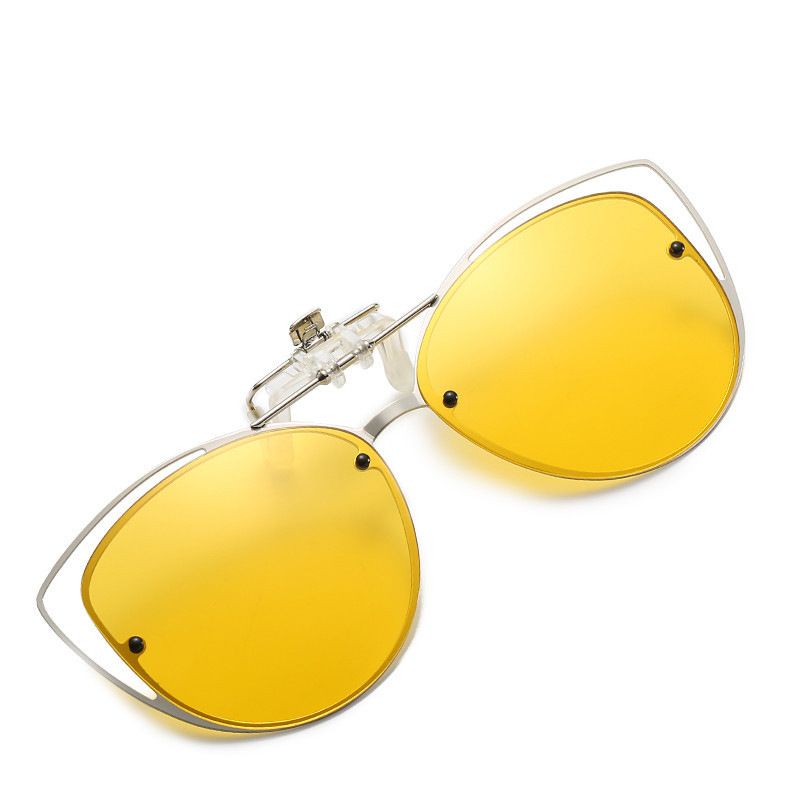 2025 Polarisierte Unisex-Sonnenbrille mit Sehstärke für Tag- und Nachtsichtgläser mit doppeltem Verwendungszweck, Katzenaugenbrille zum Aufstecken_voghion.com