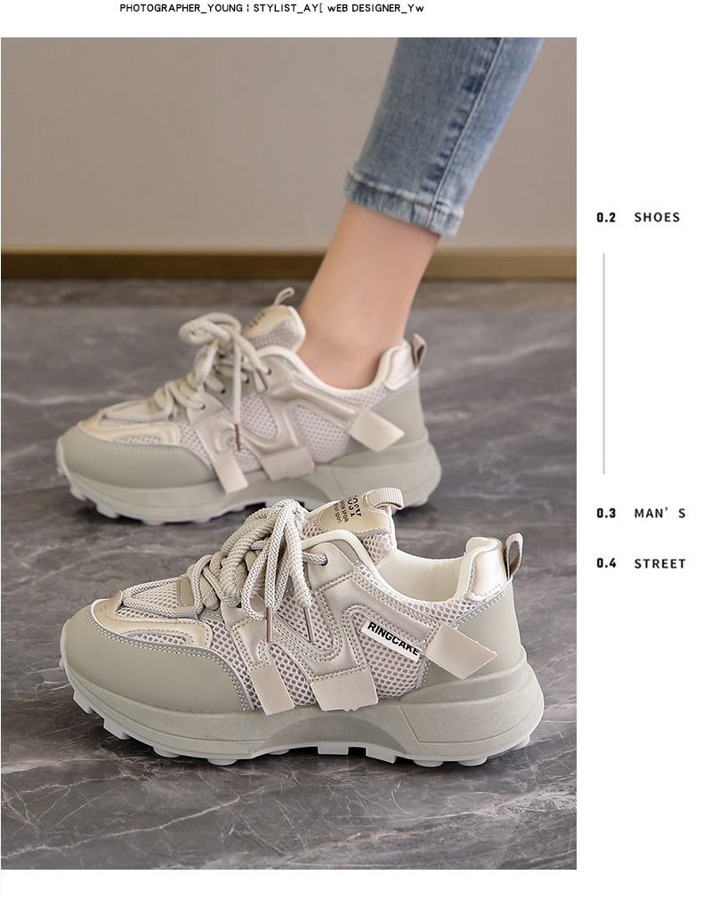 Schwarze alte Schuhe mit weicher Sohle und einem Gefühl, auf Scheiße zu treten, für Frauen, neue Sommermodelle, atmungsaktiv und rutschfest für die Arbeit, rutschfeste Turnschuhe_voghion.com