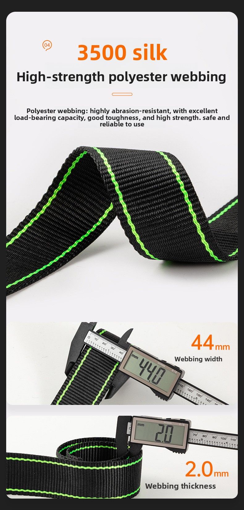 Hexin National Standard Reflective Five-Point Nighttime High-Altitude Work Double Hook Fall Protection European Style_voghion.com