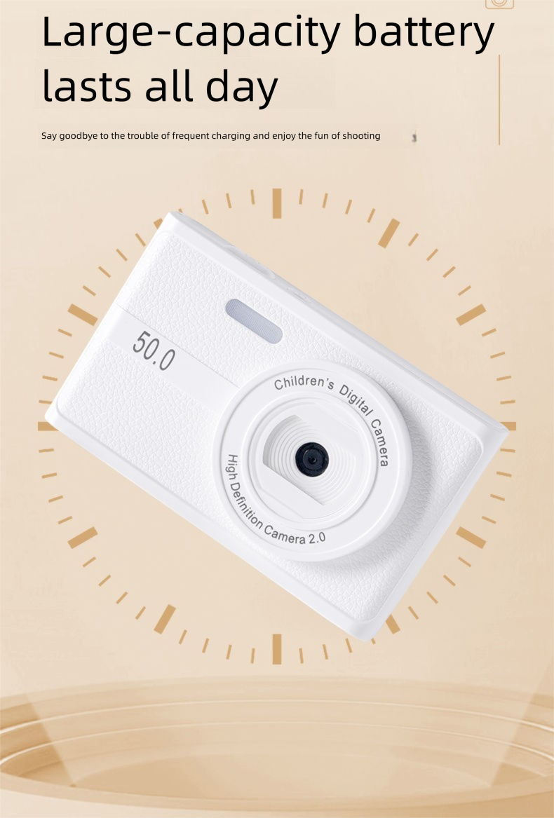 Modelo de estudante CCD Digital HD recomendado Câmera dupla frontal e traseira pode ser importada para celular Vem com preenchimento_voghion.com