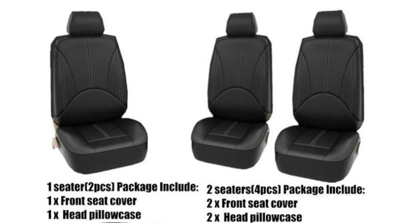 PU leather car seat cover artificial leather four seasons universal cushion 5 seater car universal style beige_voghion.com