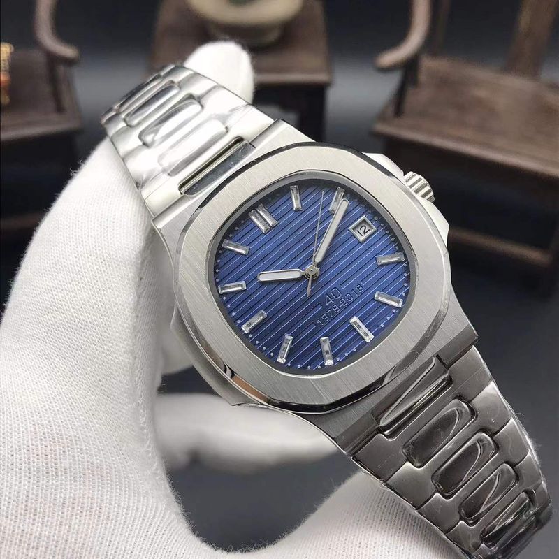Nautilus Series 40th Anniversary Volledig Automatisch Mechanisch Zakelijk Multifunctioneel Horloge Heren 316 Solid Precision_voghion.com