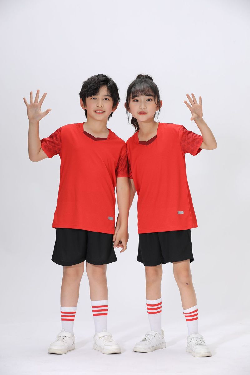 Summer children's sports quick drying clothes, training suit, short sleeved football basketball pants set, summer_voghion.com