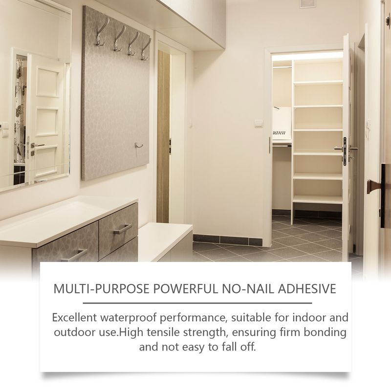 Jakehoe Multi-Purpose Nail-Free Wood Cermet Plastic Interior Decoration Easily Install Nail-Free Glue_voghion.com