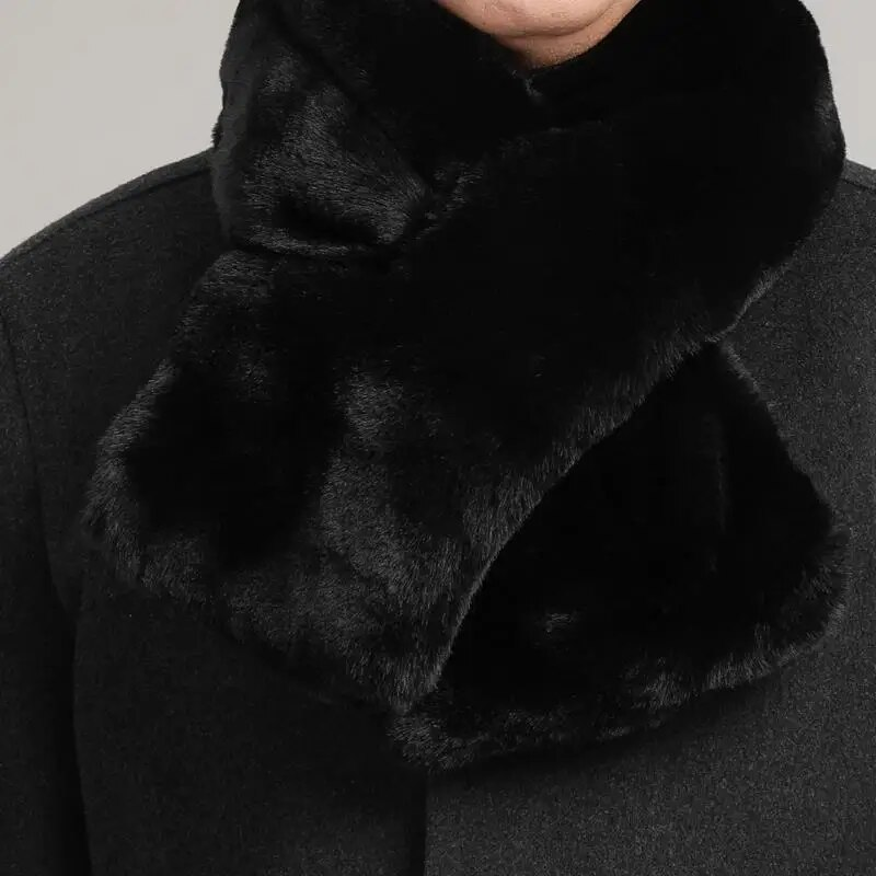 Sciarpa invernale antifreddo di mezza età da donna, comoda, unisex, alla moda, solida, calda, spessa, regalo per l'esterno per la mamma_voghion.com