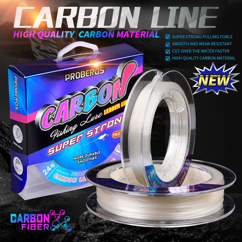 Fishing Lines Carbon Wire, Fishing Line, Wear-resistant Road, Carbon Fiber Wire, Fishing Line, Sub-line, All-carbon Fishing Line_voghion.com
