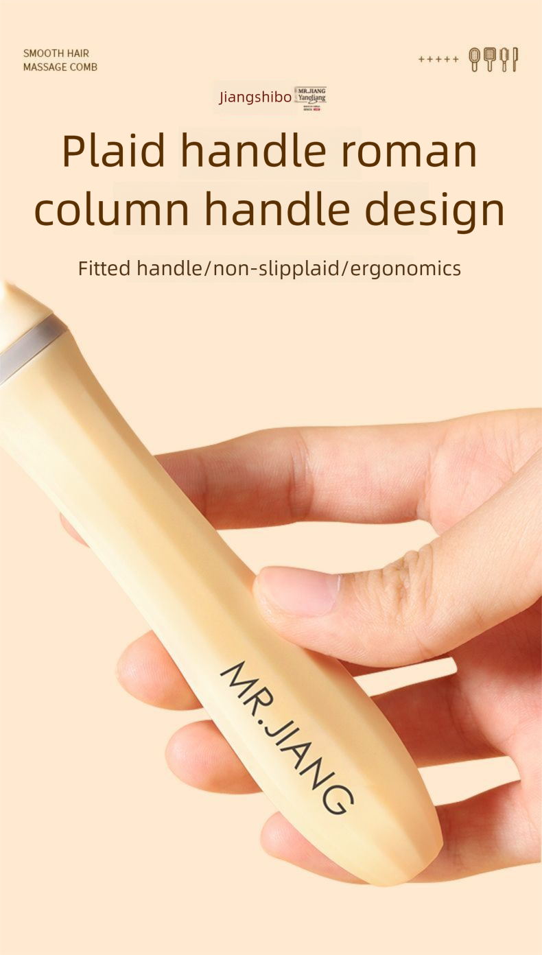 Master Jiang Cream Women's Air Cushion Fluffy Set Anti-Static High Crown Styling Curling Comb_voghion.com