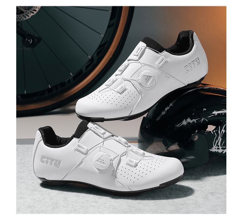 New Road Bike Cycling Shoes Men's Mountain Bike Bicycle Shoe Lock Competition Road Bike Lock Shoe Set Women's Cycling Shoes_voghion.com
