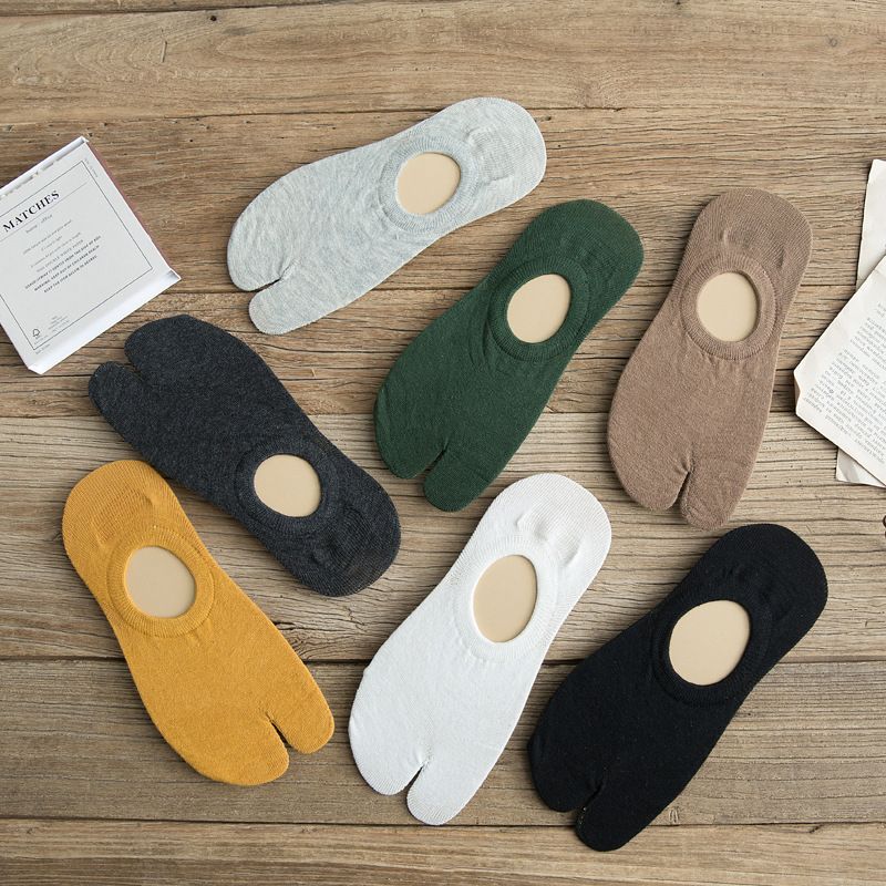Calzini invisibili unisex a due dita, estivi, sottili e antiscivolo, in silicone, a taglio basso e a punta bassa, 2025d_voghion.com