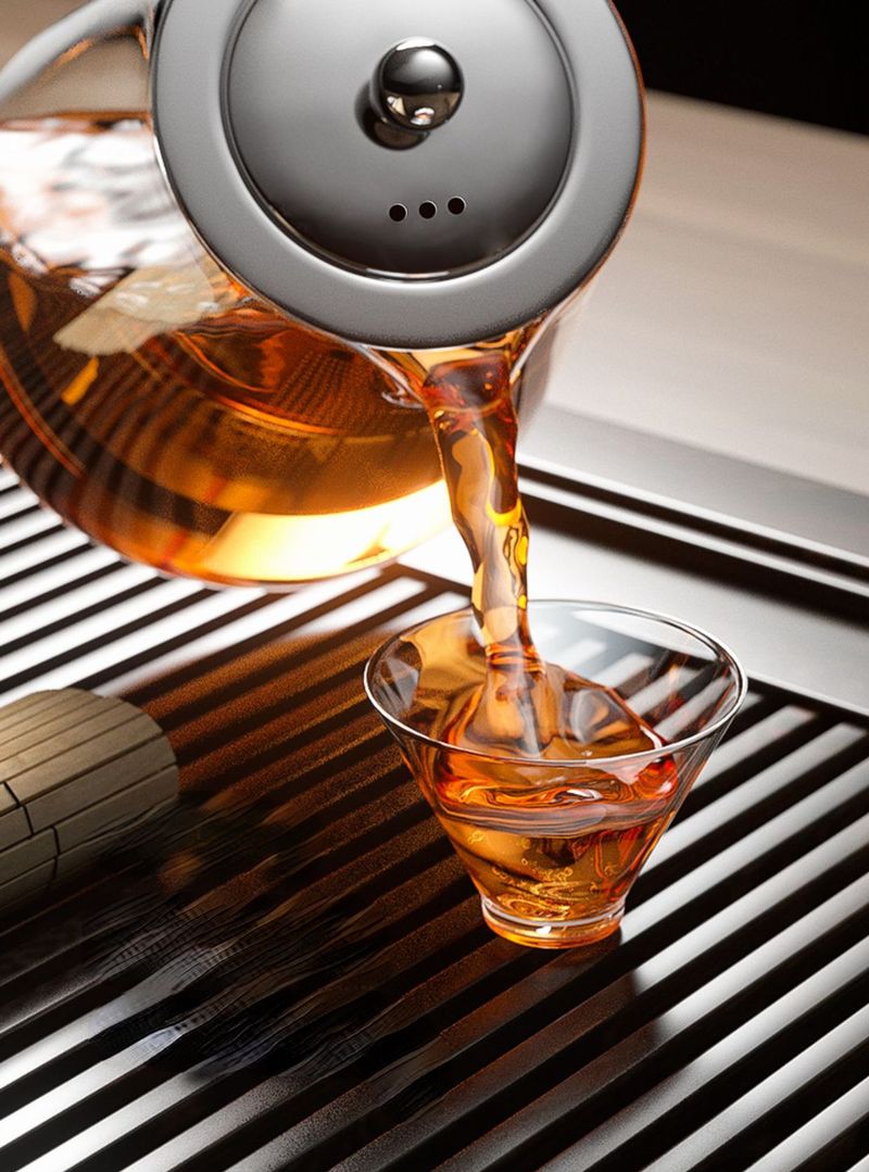 Heat Resistant Glass Teapot With Stainless Steel Tea Strainer Infuser Flower Kettle Kung Fu Teaware Set Puer Oolong Pot_voghion.com