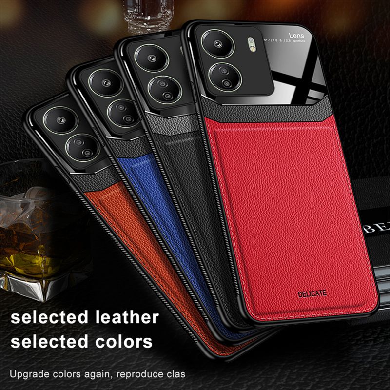Case For Xiaomi Redmi 13C 12C 11A 4G Poco C65 leather Protective Back Cover redmy 13c 12c 11a poco c65 Shockproof Coque_voghion.com