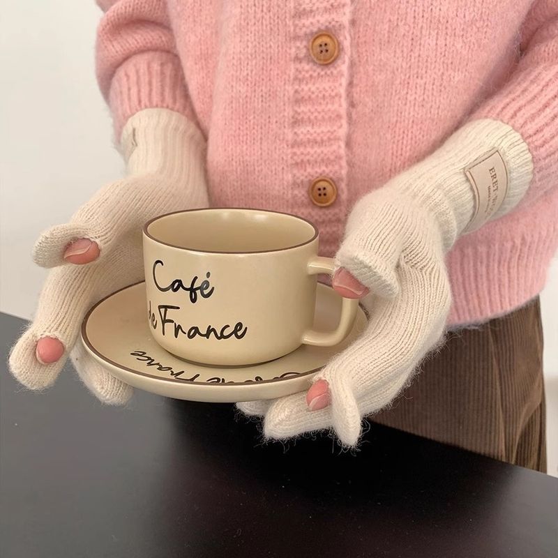 Bevat wollen touchscreen jaar kerst rode gebreide handschoenen voor vrouwen 2024 nieuwe winter warme fietskoude bescherming_voghion.com