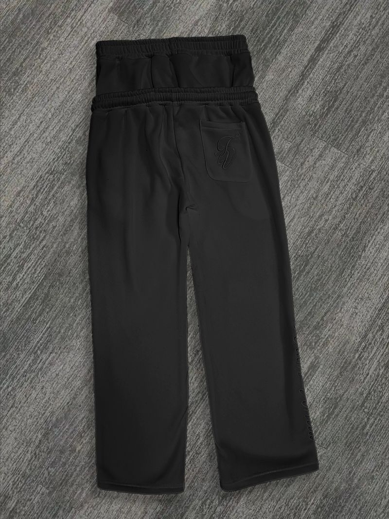  Lässige, hoch taillierte, faltbare Jogginghose mit Stickerei für Herren und Damen – weiches Fleecefutter, dehnbar und bequem für den Alltag_voghion.com