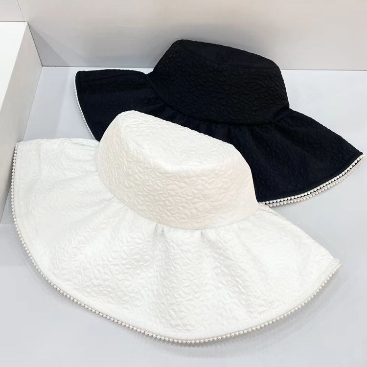 Lace Big Eaves Bucket Hat Damen Saison Dünn Atmungsaktiv Sonnenschutz Sonnenschutz Sonnenhut_voghion.com