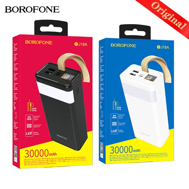 Festiwal muzyczny BJ18A Cyfrowy wyświetlacz Mobilny zasilacz 30000mAh Duża pojemność Lampa stołowa LED Power Bank_voghion.com