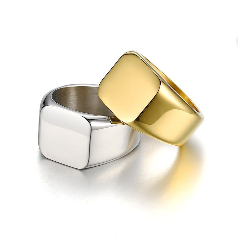 Accessori Personalità Titanio Uomo Acciaio Inossidabile Anello Semplice_voghion.com
