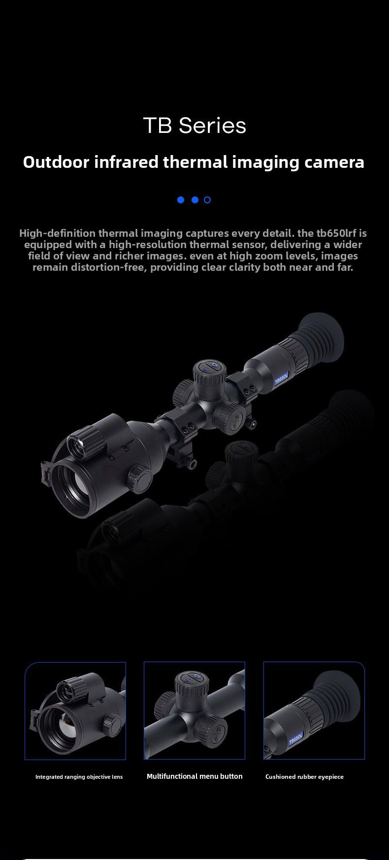 Longot TB650L Entfernungsmesser Wärmebildteleskop HD Infrarot-Nachtsichtgerät Such- und Zielhilfe_voghion.com