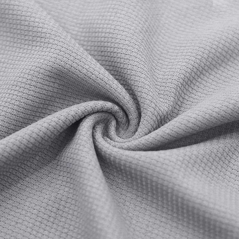 Cross-border Independent Station American Summer Casual Men's Tether Loose Henry Western Denim Waffle Short Sleeve Suit_voghion.com