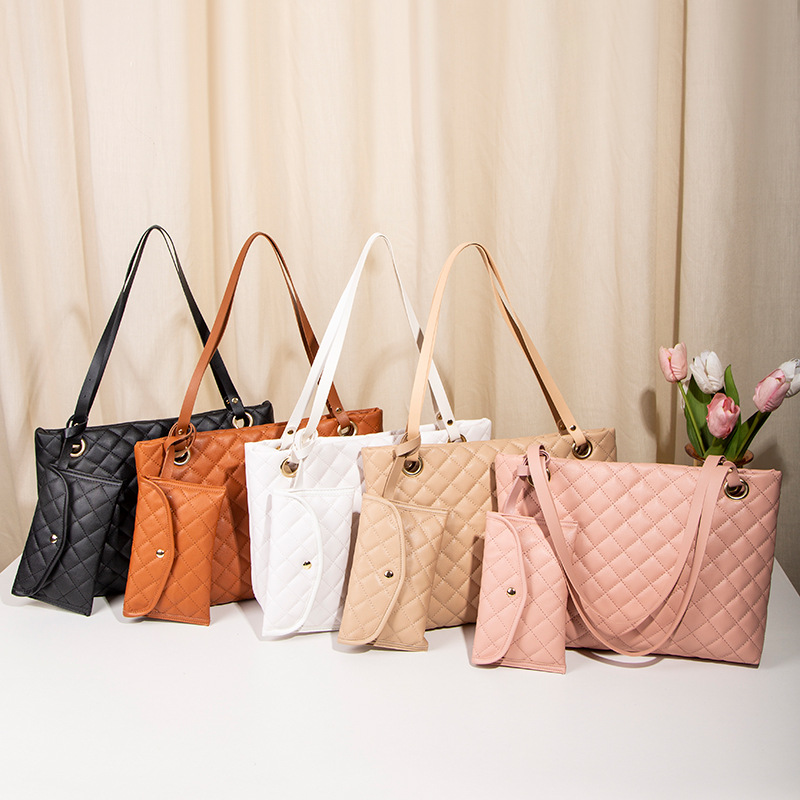 Set di due pezzi per lo shopping 2022, borse a mano, moda, casual, versatili, per donna_voghion.com