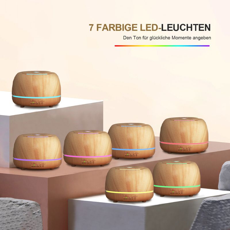 Aromatherapy Machine Household Mini 300ML Essential Oil Diffuser Colorful Aroma Diffuser Ultrasonic Essential Oil Fragrance Humidifier_voghion.com