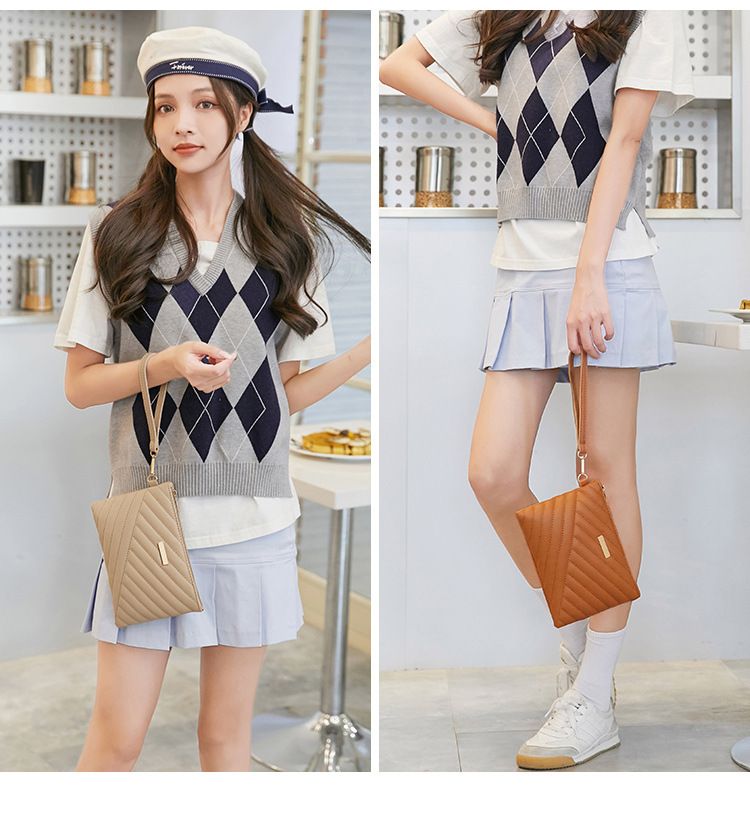 Embroidered mobile phone bag small package large capacity women's bag fashionable all match handbag_voghion.com