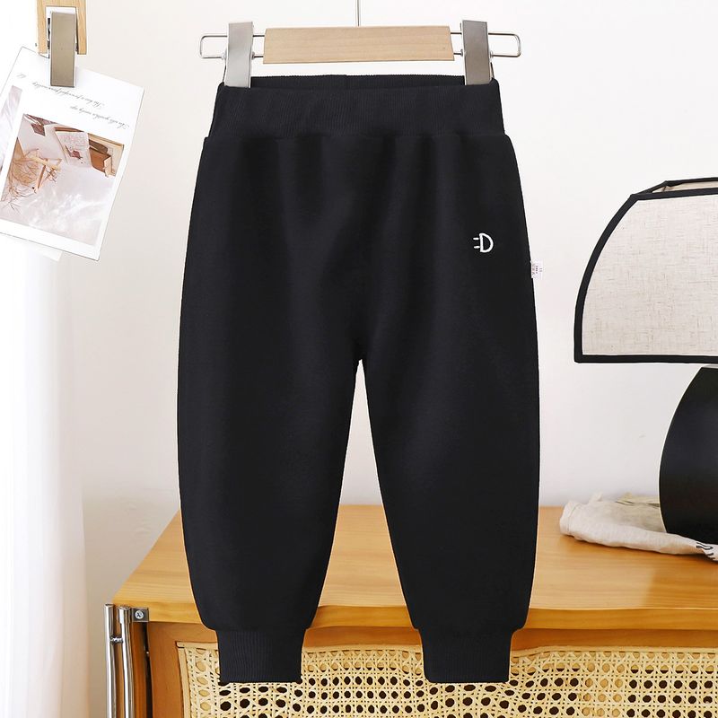 Mother & Kids Outer Wear Pants Unisex Kids' Cotton Casual Pants - Soft & Comfortable Elastic Waist Trousers For Boys & Girls (80-120cm, 5 Colors)_voghion.com