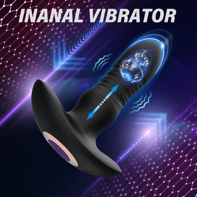 Telescopic Anal Plug With Remote Control_voghion.com
